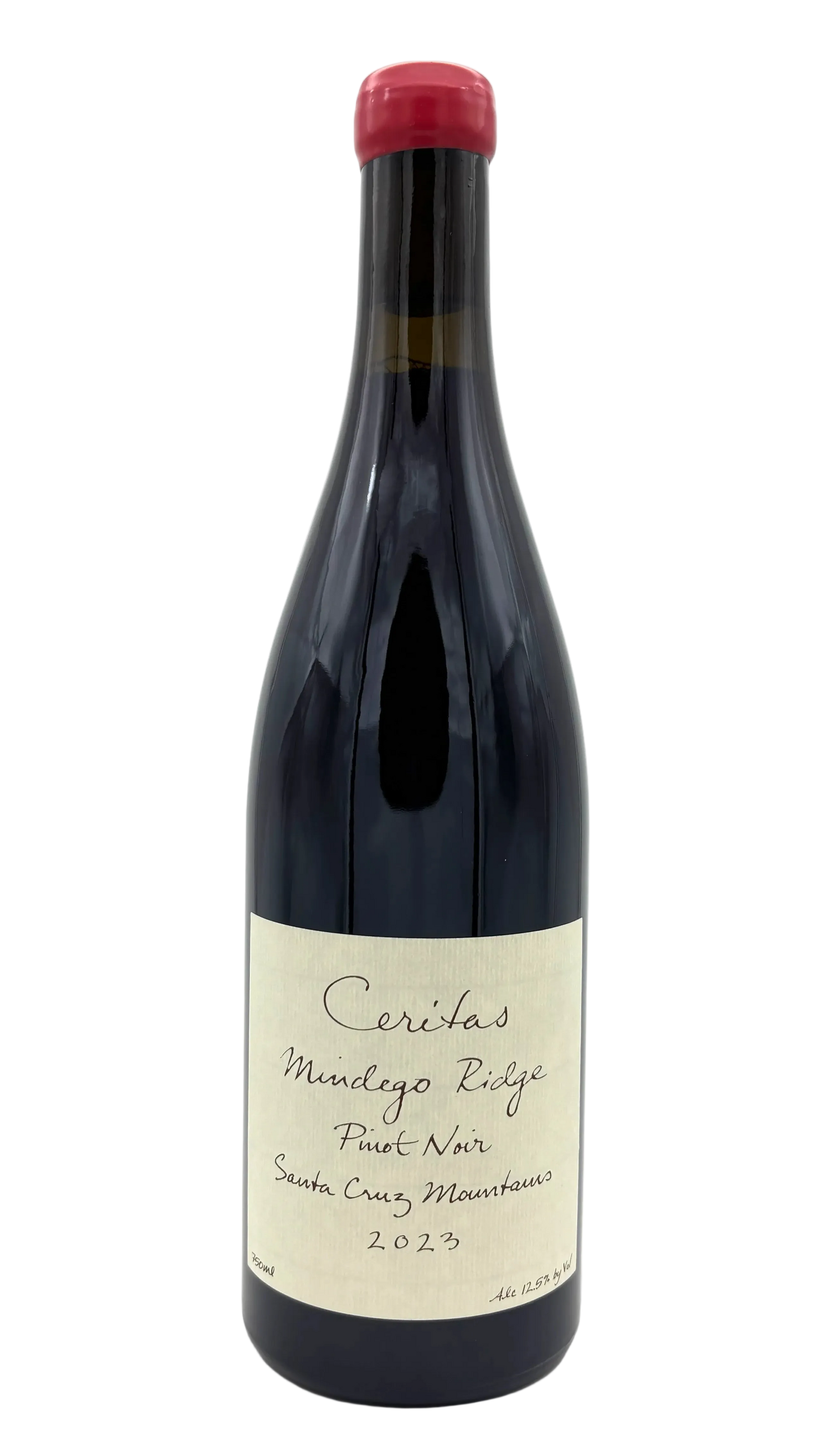 Mindego Ridge Pinot Noir aus dem Jahr 2023 vom kalifornischen Weingut Ceritas aus der Unterregion Santa Cruz Mountains.