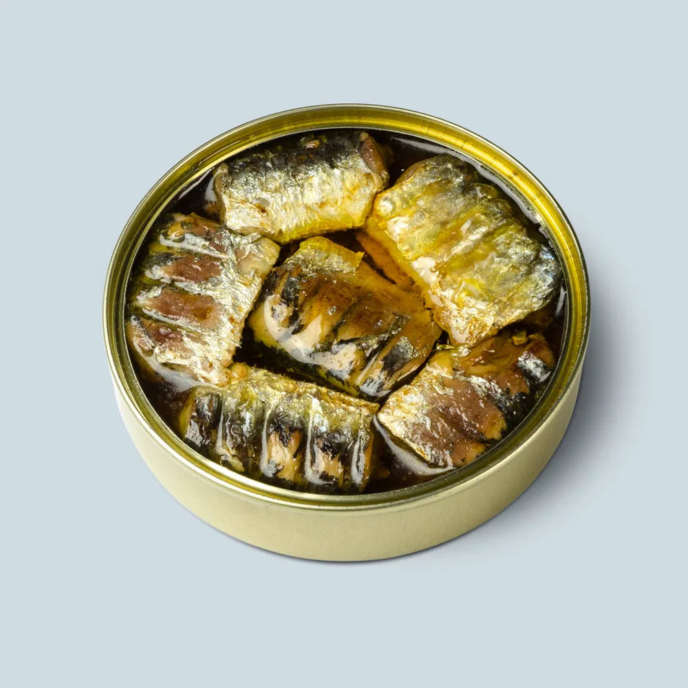 Conservas Güeyumar: Gegrillte Sardinenfilets in Arbequina-Olivenöl