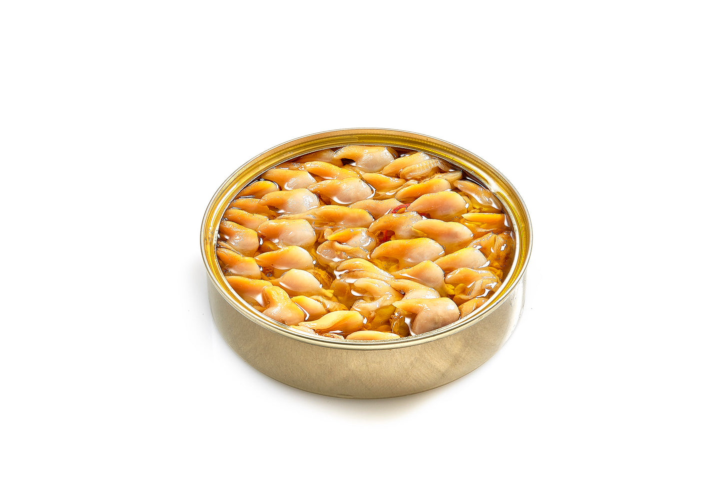 Conservas Güeyumar: Gegrillte Herzmuscheln (Berberechos) in Arbequina-Olivenöl mit Chili